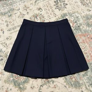 Brand New Women’s Adjustable Navy Pleated Skirt With Pocket and Without Tags